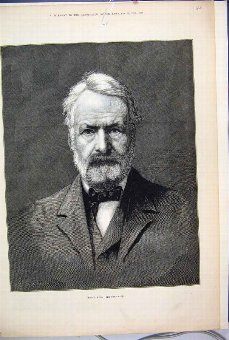 Print 1881 Portrait Victor Hugo French Lyric 64MAR
