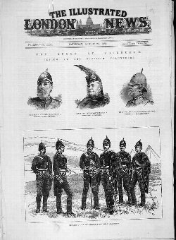 Print 1881 Queen Edinburgh Scottish Volunteers Abe