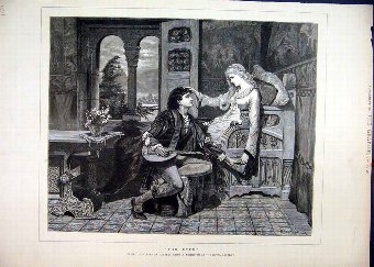 Print 1881 Romance Music Man Woman Herbert Schmalz