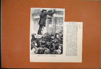 Print 1881 Swarm Bees Wellington Street Strand Aud