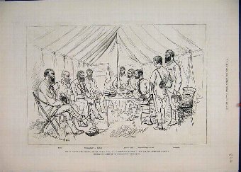 Print 1881 Transvaal War Evelyn Wood Commandant Jo