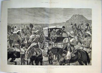 Print 1881 Transvaal War President Brand Laing'S N