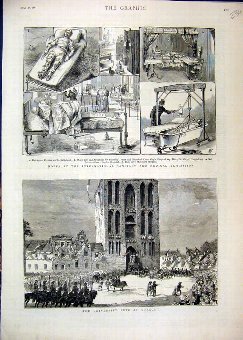 Print 1881 University Utrecht Sanitary Medical Exh