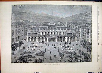 Print 1882 Casino Municipal De Ville De Nice Build