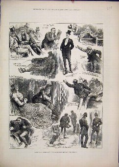 Print 1882 Parliament House Left Sitting Gallery S