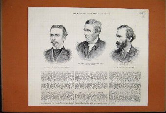 Print 1882 Portrait Gerald Willesley Fyfe Artist W