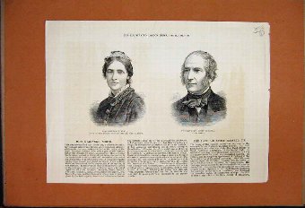 Print 1882 Portrait Murianne North Scott Russell E