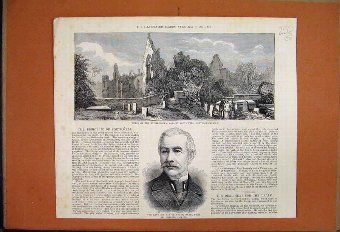 Print 1882 Sailor Princes Hms Cleopatra Foretopmas