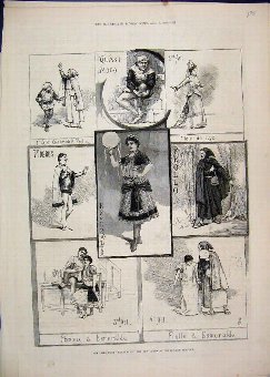 Print 1883 Esmerelda Opera Drury Lane Theatre Phoe