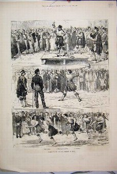 Print 1883 Highland Games Brigade Cairo Hammer Foo