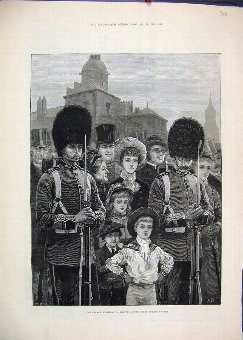 Print 1883 Queens Birthday Horse Guard Parade Sold