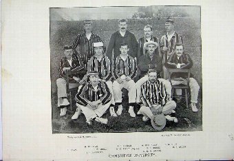Print 1895 Cricket Team Cambridge University Fox P