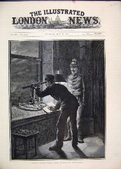 Print 1884 Burning Stadt Theatre Vienna Watchman S