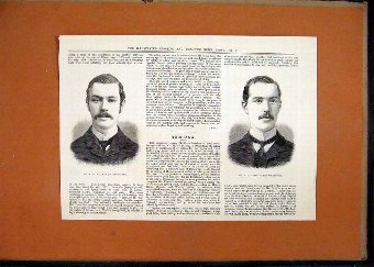 Print 1884 Portrait Curry Oxford Pitman Cambridge 
