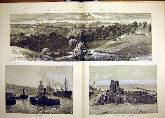 Print 1884 Prince Wales Newcastle-On-Tyne Armstron