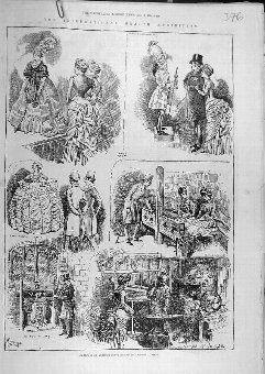 Print 1884 Sketches Costume Ancient London Health 