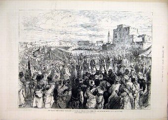 Print 1884 War Soudan Holy Sheikh Osman Paker Pash