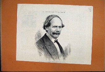 Print 1885 Portrait Julius Benedict Musical Compos