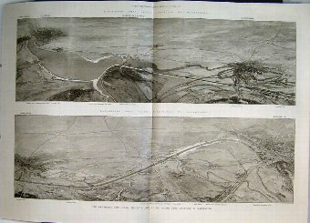 Print 1886 Manchester Ship Canal View Liverpool Wa