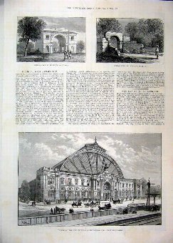 Print 1886 Olympia National Agricultural Hall Neil
