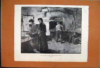 Print 1888 Bake House Cornish Village Stokes Open 