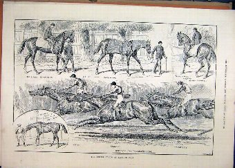 Print 1888 Horses Eclipse Stakes Sandown Park Osso