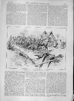 Print 1888 Hunting Season Hunt Ward-Union Hounds R