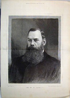 Print 1888 Portrait Dr Grace Bearded Face Fine Art