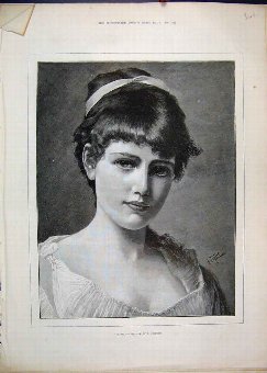 Print 1888 Portrait Olivia Seifert Beautiful 40MAR