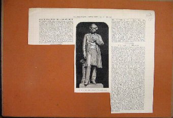 Print 1888 Statue John Bright Birmingham Art Galle