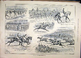 Print 1888 Two Thousand Guineas Day Horse Racing P