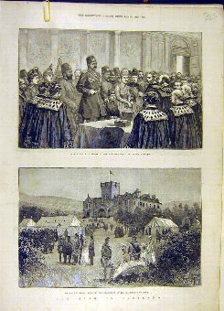Print 1889 Shah Scotland Glenmick Kintail Glasgow 