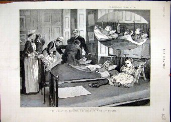 Print 1890 Alexandra Hospital Children Hip Disease