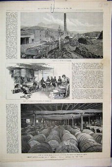Print 1890 Whisky Warehouse Edinburgh Bottling Cas