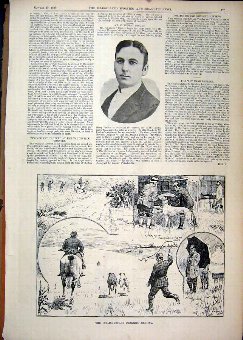 Print 1891 Collingbourne Coursing Meeting Chauncey