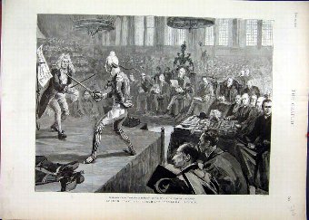 Print 1891 Speech Merchant Taylors School Bombaste