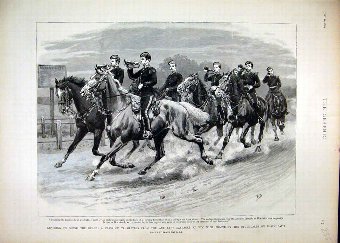 Print 1893 Bugle Class Trumpeters Artillery Barrac