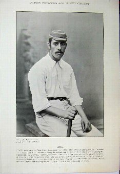 Print 1895 Cricket Mee Lords Cricket Ground Eton H