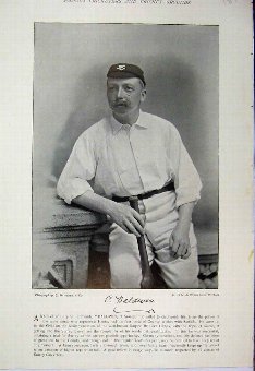 Print 1895 Cricket Sport Baldwin David Denton Phot
