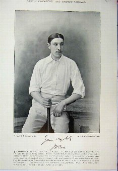 Print 1895 Cricket Sport Brain Oxford Patterson Ha