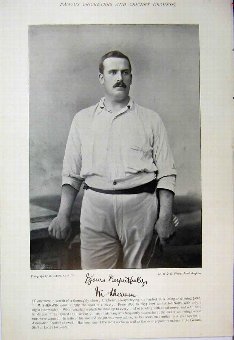 Print 1895 Cricket Sport Player Sherwin O'Brien Ph