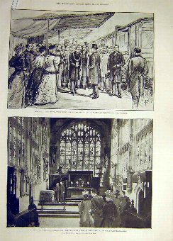 Print 1895 Warwickshire Railway Station Prince Wal