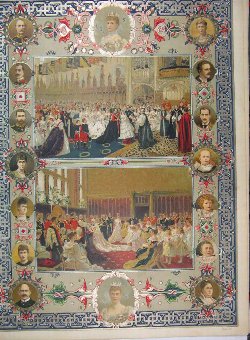Print 1897 Portraits Queen King Wedding Ceremony C