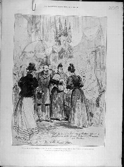 Print 1897 Trentahm Hall Royal Visit Victorian Baz