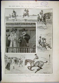 Print 1903 King Grand Military Gold Cup Sandown Pa