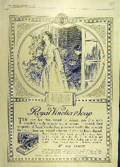 Print 1916 Roayl Vinolia Soap Lady Complexion Adve