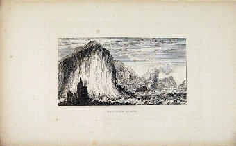Print Fine Art Old Rueberry Castle Etching C183 03