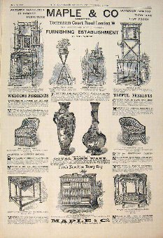 Print Advert Advertisement Maple Co Furnishing Est