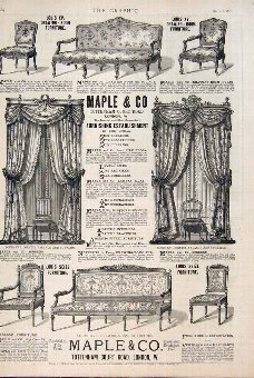 Print Advert Advertisement Maple Tottenham Furnitu