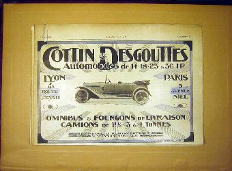 Print Advert Cottin Desgouttes Amnibus Automobile 